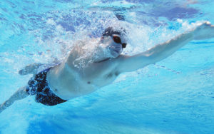 swimmer in pool