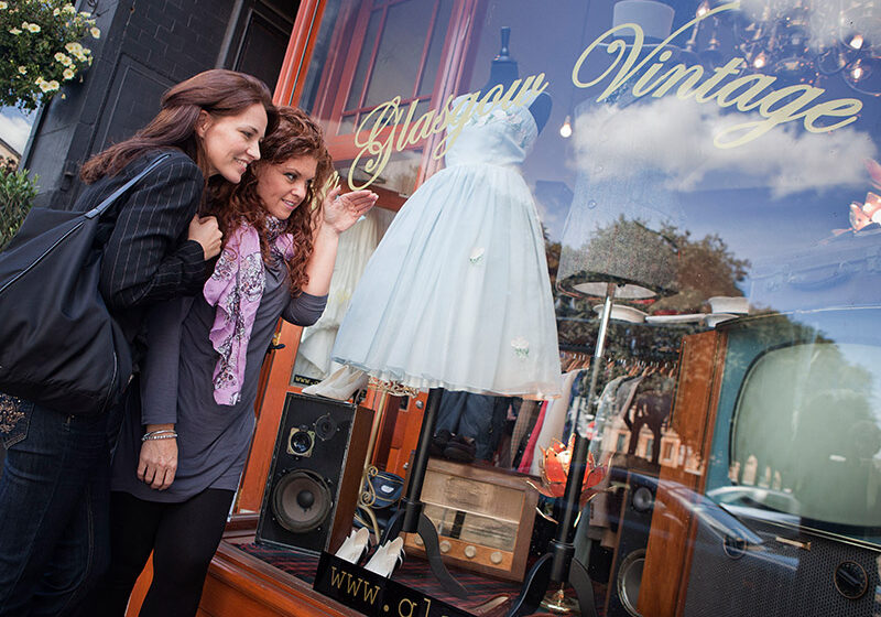 Vintage store front window